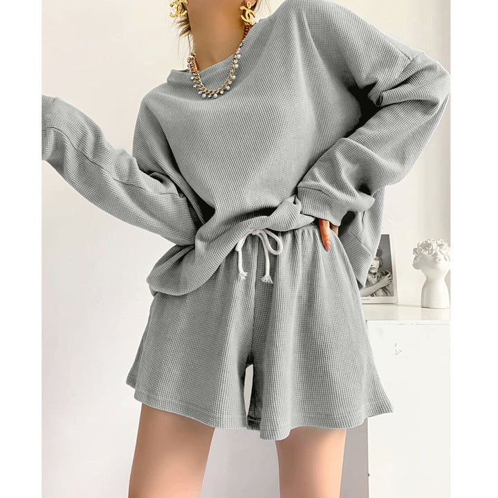 Femme Waffle Knit Loungewear Set Stilla