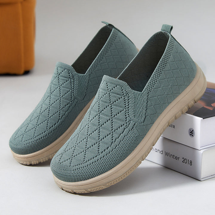 Dame Casual Komfort Slip-On Sneakers med struktureret overdel Stilla