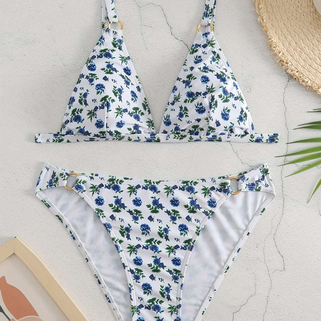 Dame triangelbikini med luksuriøse detaljer Skovae