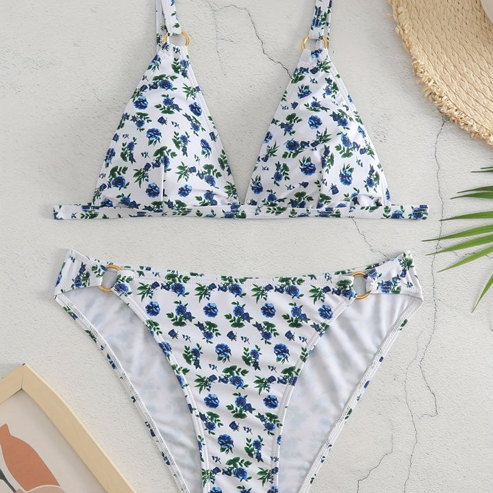 Dame triangelbikini med luksuriøse detaljer Skovae