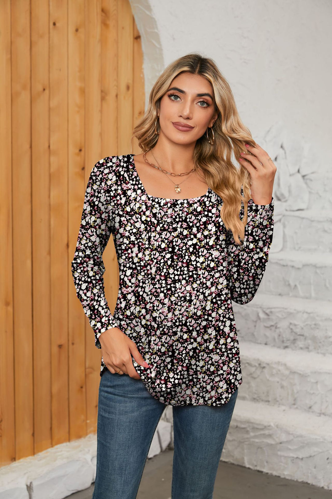 Dame Langærmet Blusenshirt Stilla