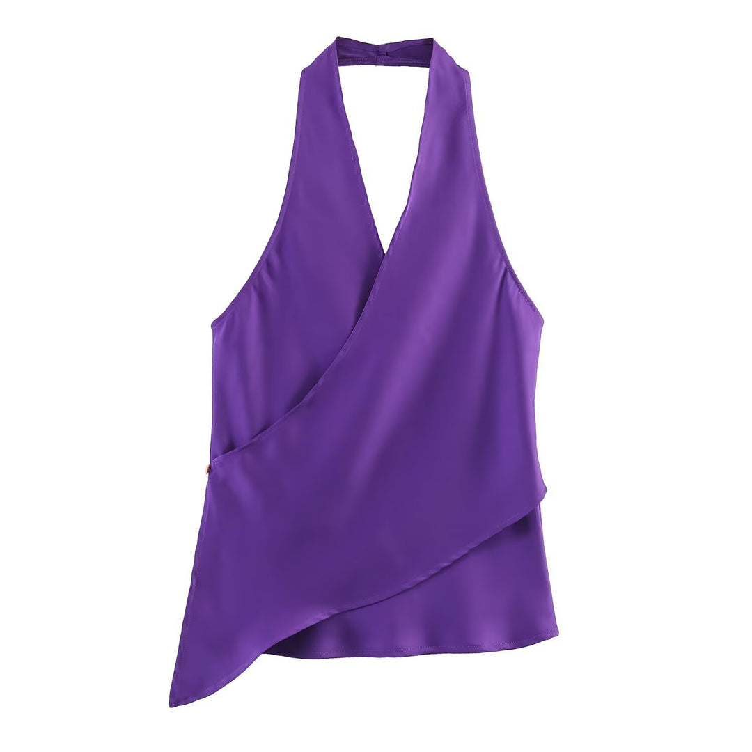 Dame Wickelbluse med V-hals Skovae