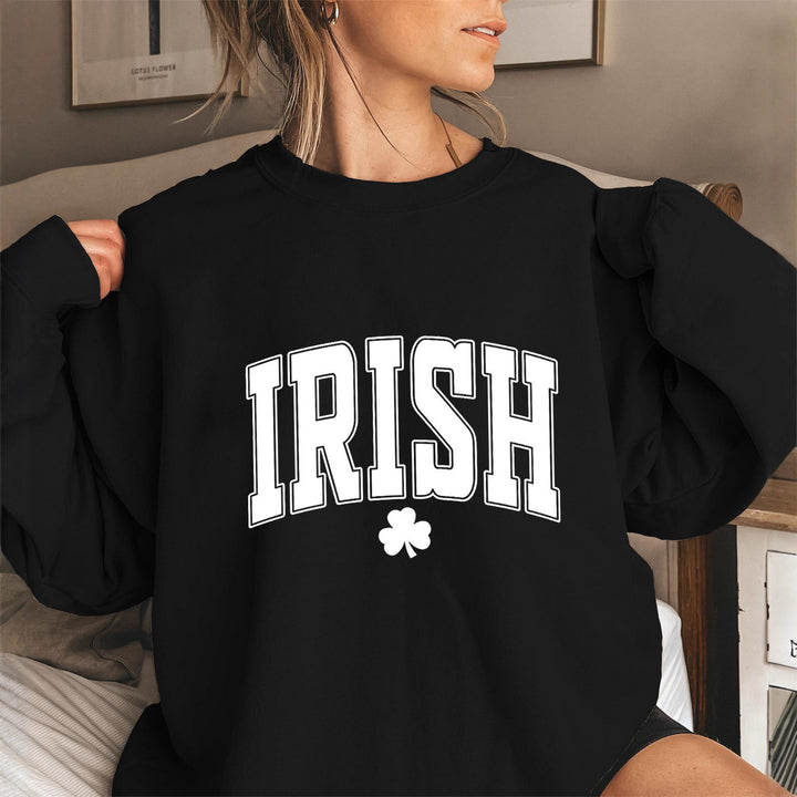 Kvinders sweatshirt med nuværende irske design højdepunkter Stilla