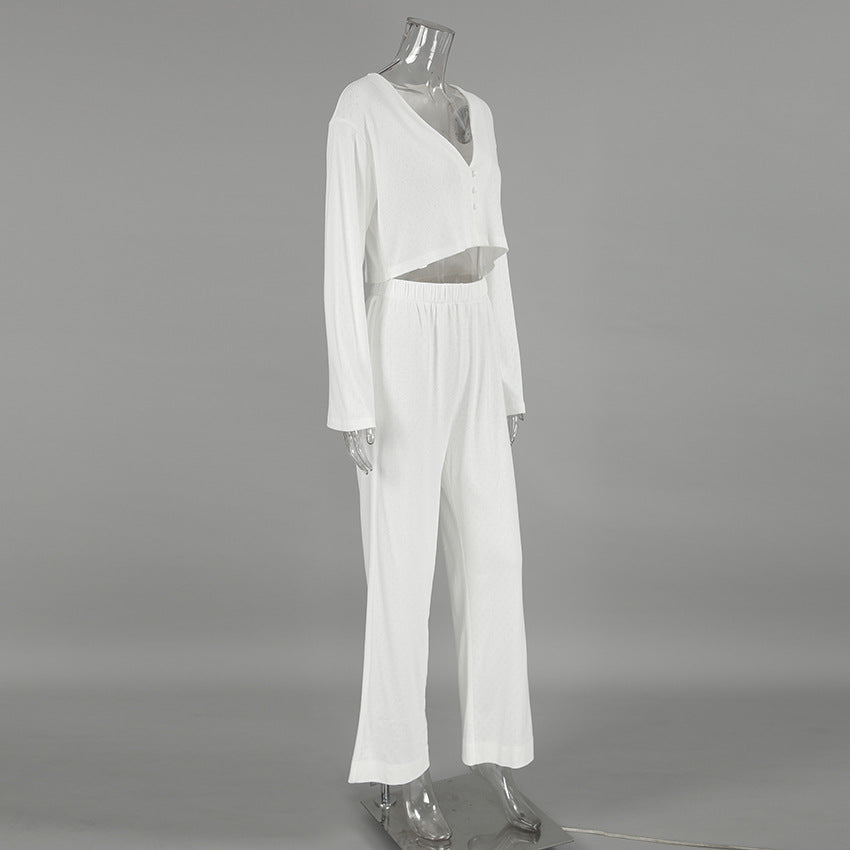Damer behagelig cropped sweater og yderligere bukser sæt Stilla