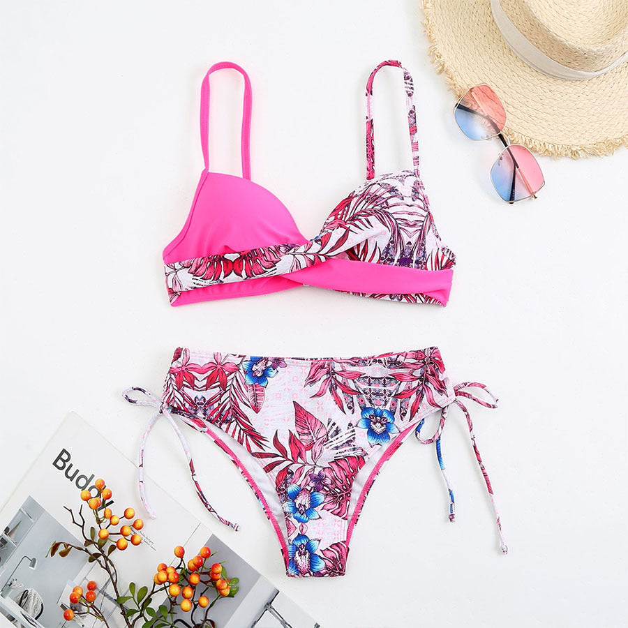 Dame design-bikini med moderne indpakningsdetalje Skovae