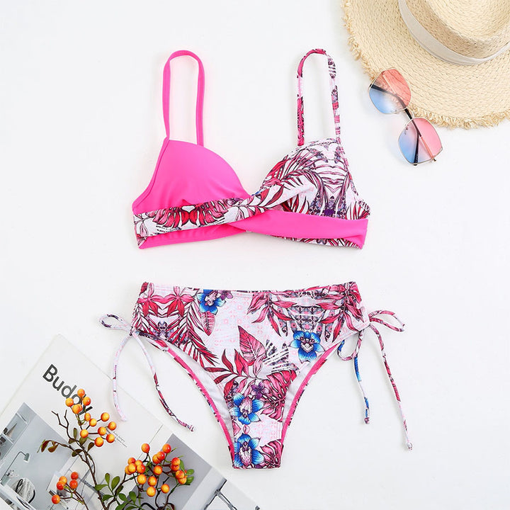 Dame design-bikini med moderne indpakningsdetalje Skovae
