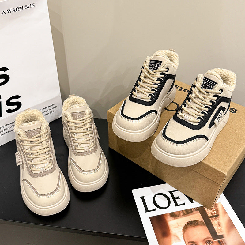 Dame vinter sneakers med hyggeligt indvendigt foder og robust profil Stilla