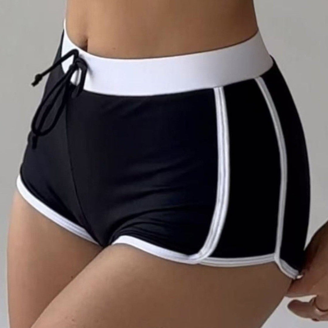 Dame Sport-Bikini-Sæt med justerbar overdel og høj talje Skovae