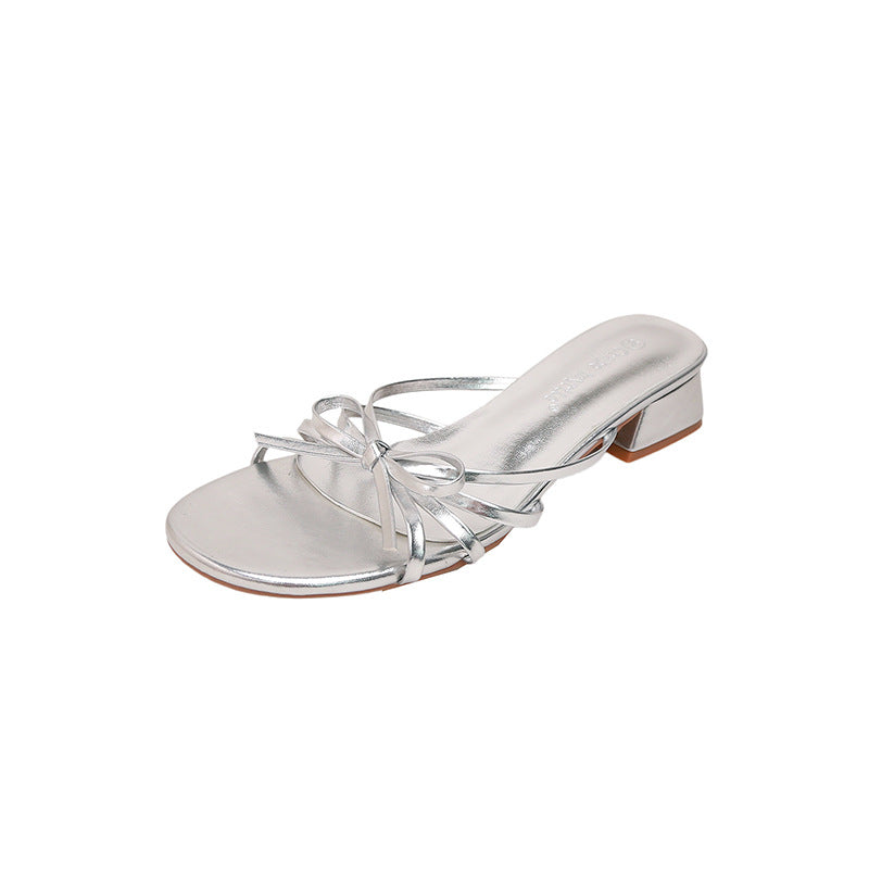 Dame elegante Sling-sandaler med raffineret rem-design og fashionable hæl Stilla