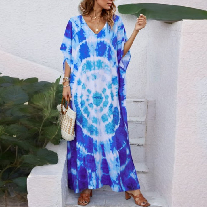 Kvinder Tie-Dye Bohemian Maxi Kjole Stilla