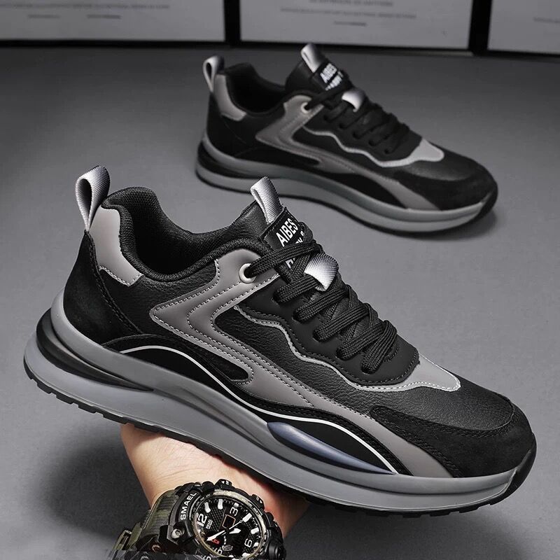 Herrer Komfortable Fritids Sneakers med åndbar Mellemsål Stilla