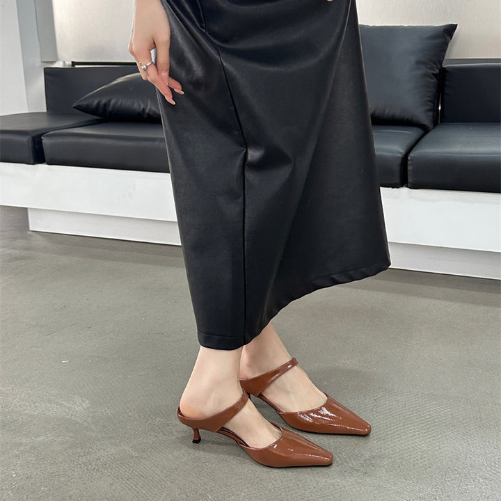 Dame Sling-Pumps med moderne spids design og elegant hælhøjde Stilla