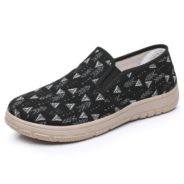 Dame Elastiske Slip-On Fritidssko med skridsikker sål og åndbart overmateriale Stilla