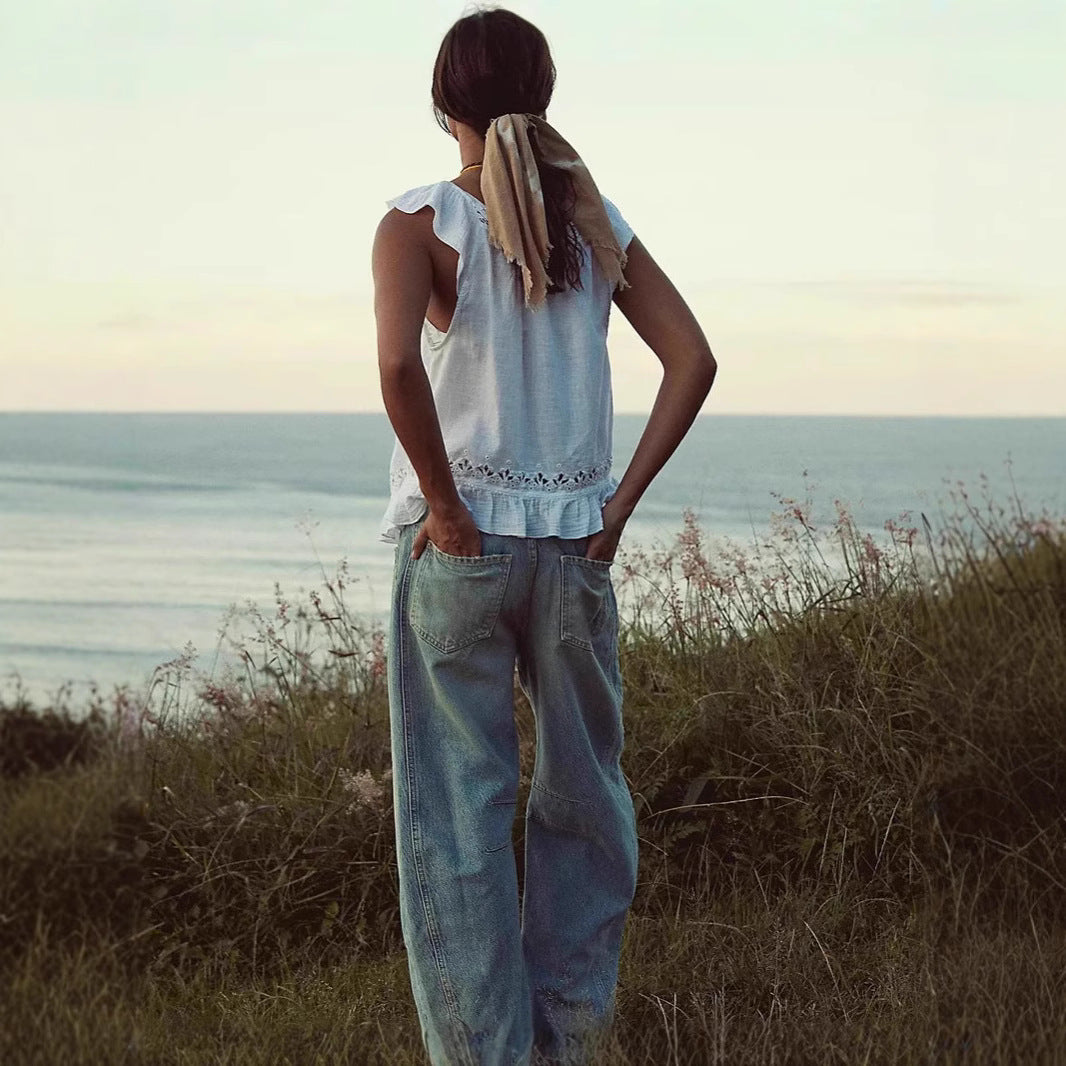 Dame Relaxed Fit Jeans med afslappet design Stilla