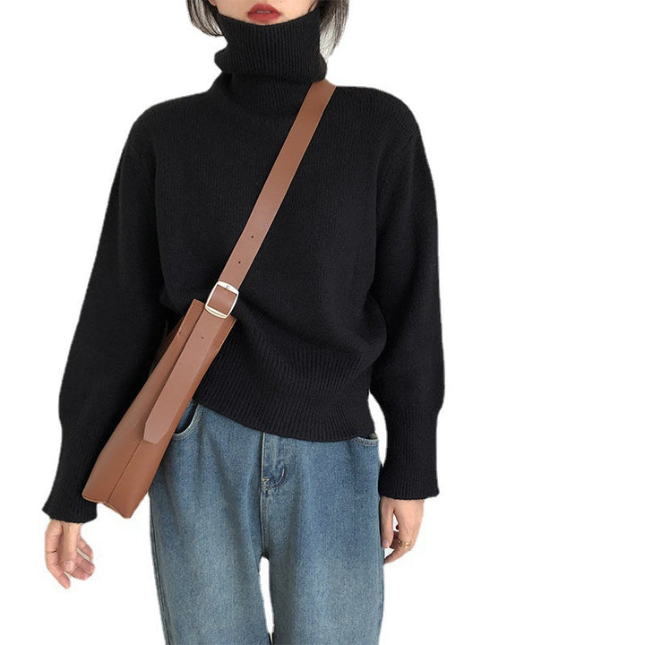 Femme Høj-Hals Lagdelt Strikpullover Stilla