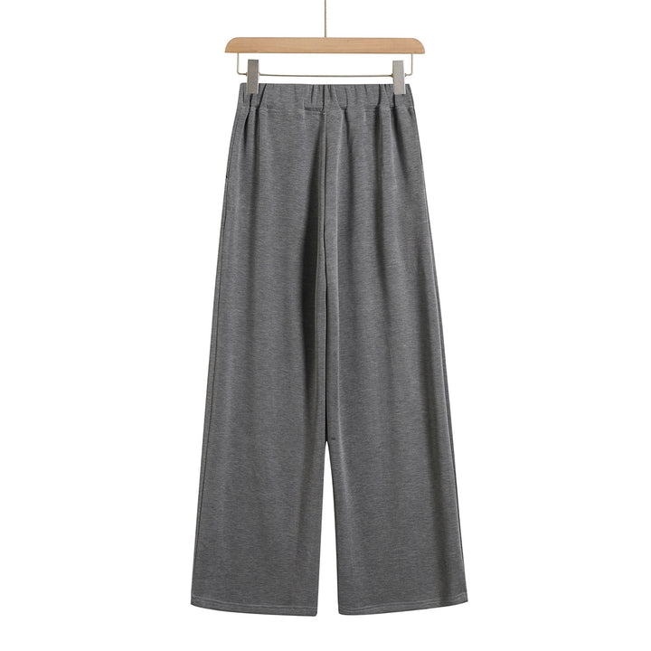 Dame bred Jersey-bukser med elastisk talje og sidelommer Stilla