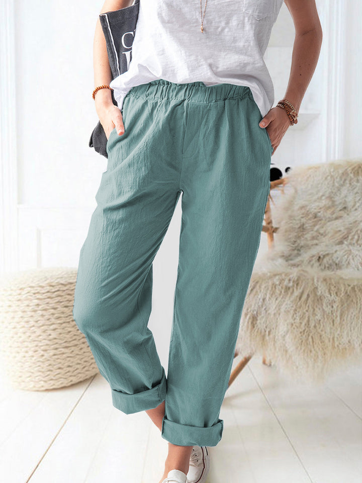 Dame Lettere Fritidsshorts med elastisk liv og praktiske lommer Stilla