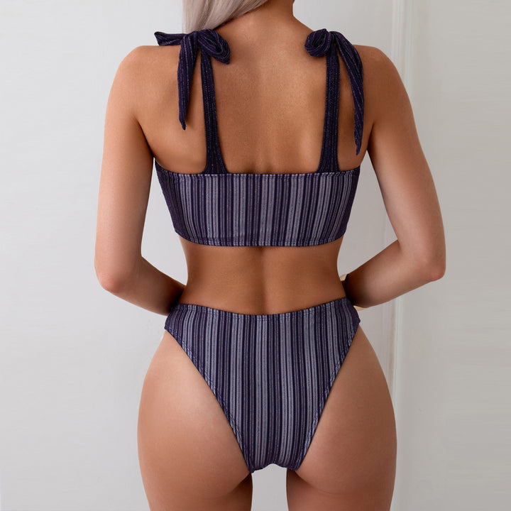 Dame Sporty bikini-sæt med fashionable flæse detaljer Skovae