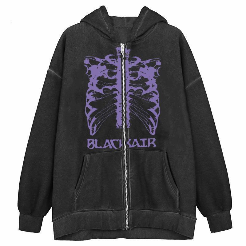Kvindernes hoodie med innovativt skeletdesign Skovae