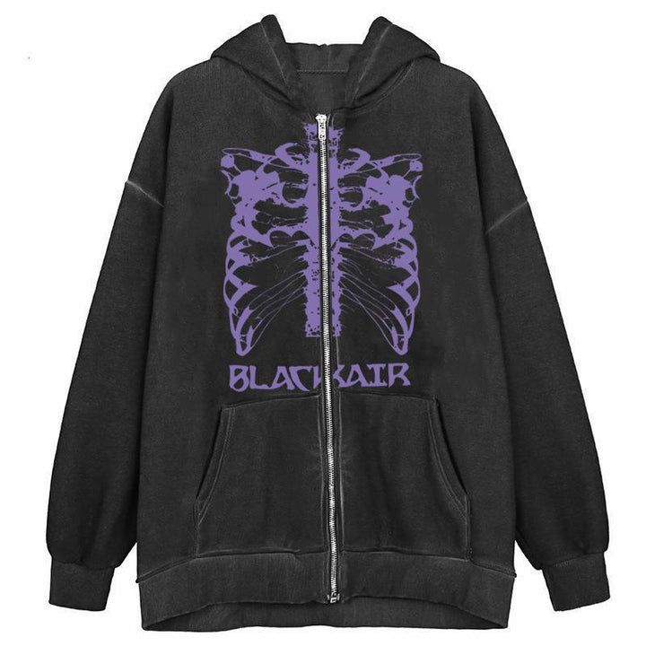 Kvindernes hoodie med innovativt skeletdesign Skovae