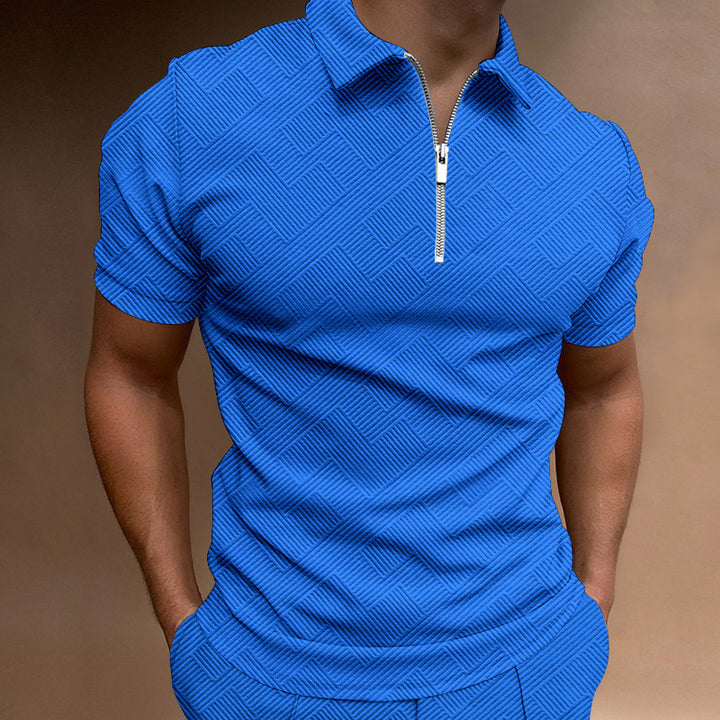 Herrer Kortærmet Poloshirt med let ståkrave Stilla