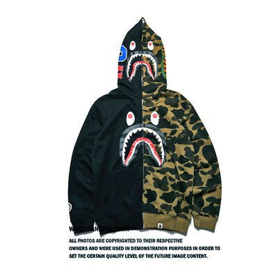 Dame hoodie jakke med moderne camouflage design og høj kvalitets bomuldsblanding Skovae