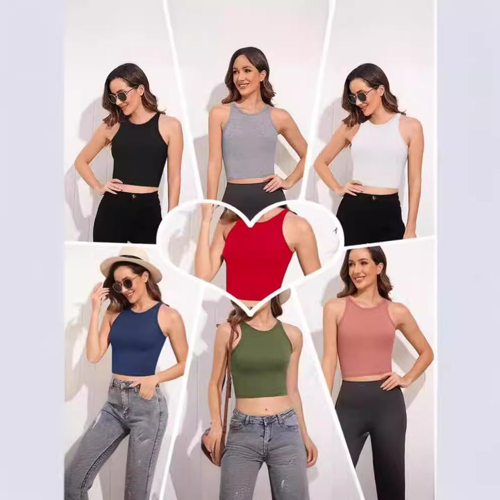 Dame Sporty Crop-Top Stilla