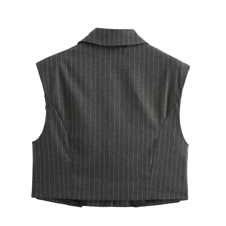 Femme skræddersyet nålestreg blazer vest Stilla