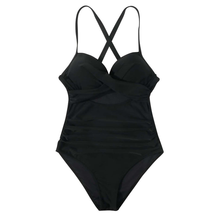 Femme Cut-Out Krydsryg Énstyks Badedragt Stilla