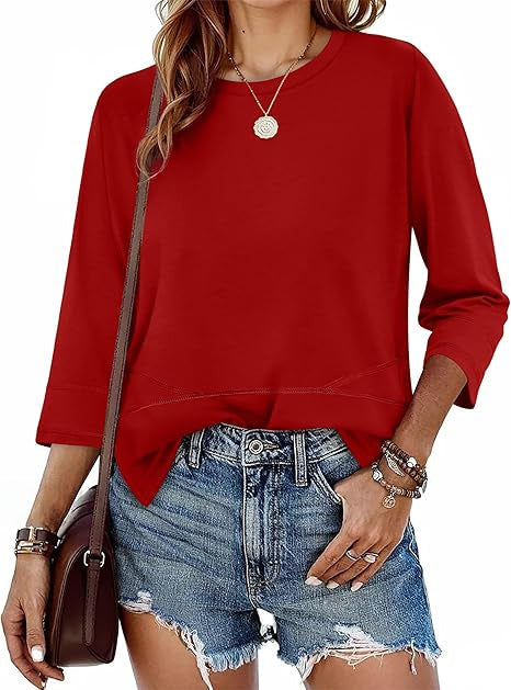 Damer casual sweater med trekvart ærmer Stilla