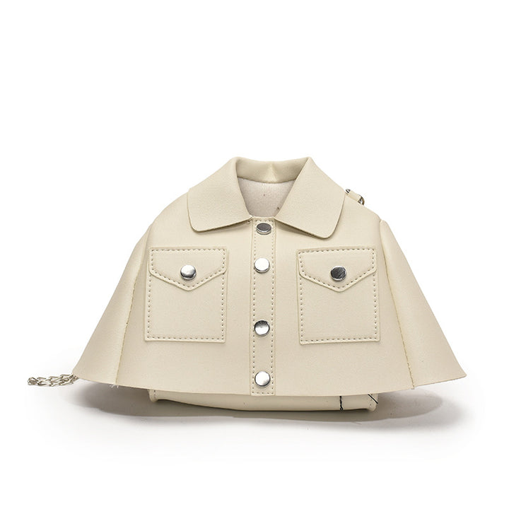 Femme Chic Fauxlæder Mini Jakke Håndtaske Stilla