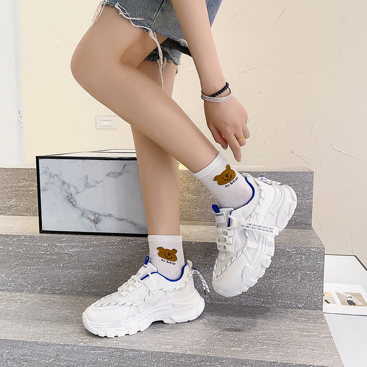 Dame Sporty Sneakers med åndbart mesh-oberstoff og skridsikker sål Stilla