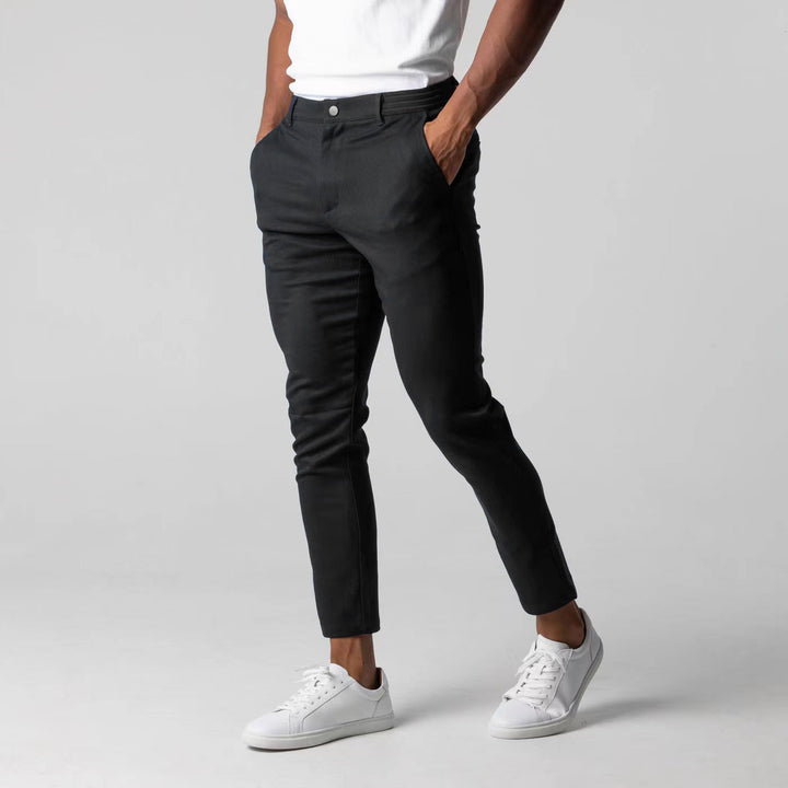 Herrer Chino bukser med slim fit snit og elastisk talje Stilla