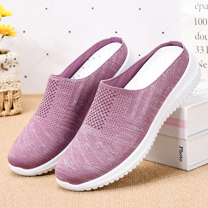Femme Slip-On Komfort Sneakers med strækbar strikdesign Stilla