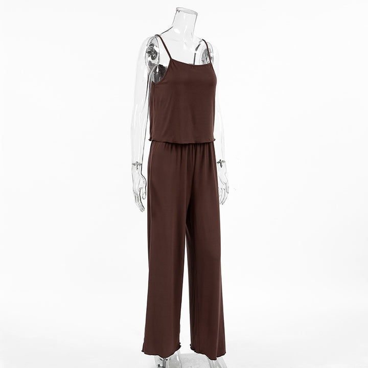 Damer afslappet jumpsuit med smalle stropper og bredt ben Stilla