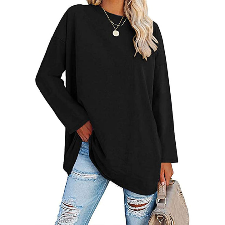 Dame Oversized Langærmet T-shirt med afslappet snit Stilla
