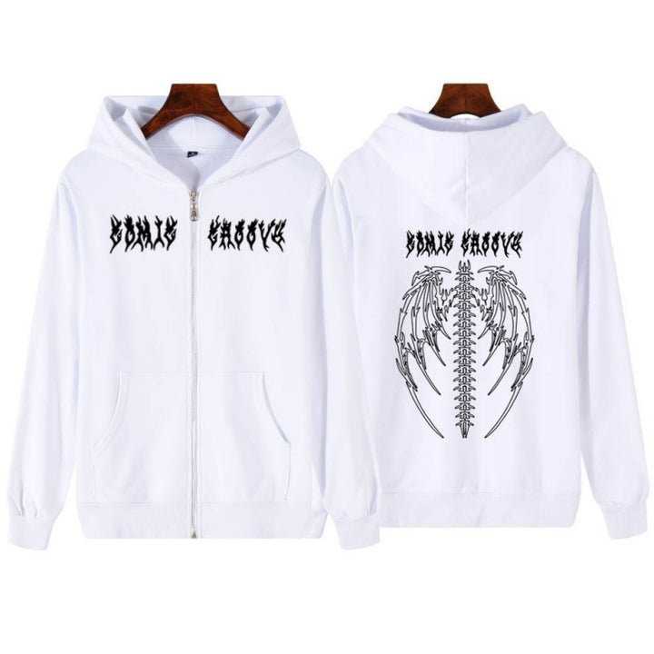 Kvindernes hoodiejakke med markant gotisk design og komfortabel pasform Skovae