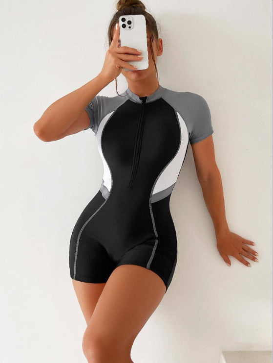 Dame Sportiv Wetsuit med korte ærmer og funktionel lynlås Stilla