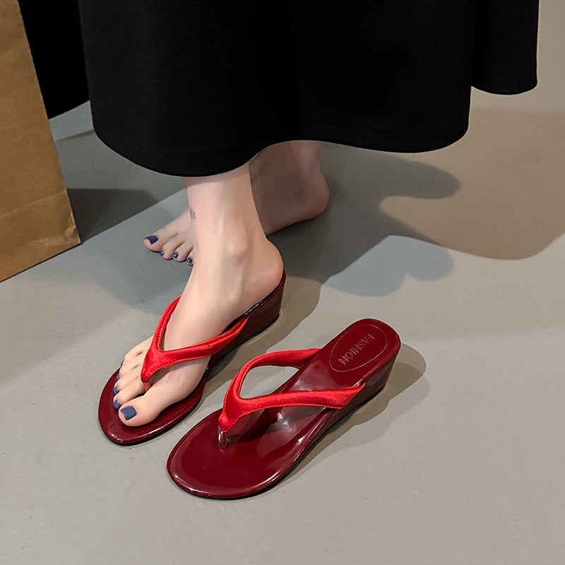 Dame Stilige kiletåseparator sandaler Stilla