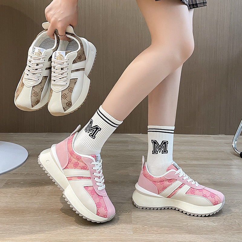 Dame Chunky Sneakers med åndbar konstruktion og stabil profilsåle Stilla