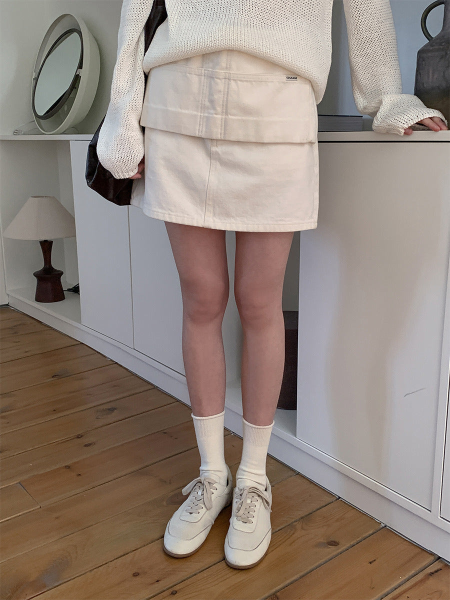 Dame trendy mini nederdel med praktiske lommer og moderne snit Stilla