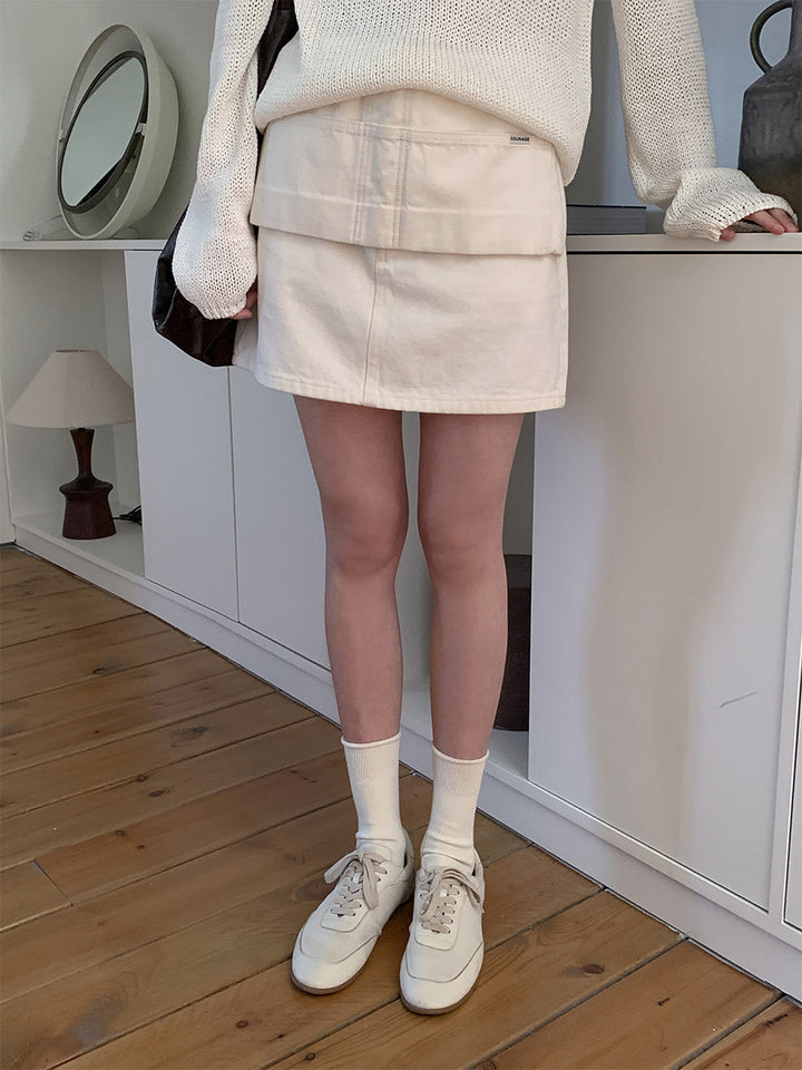 Dame trendy mini nederdel med praktiske lommer og moderne snit Stilla
