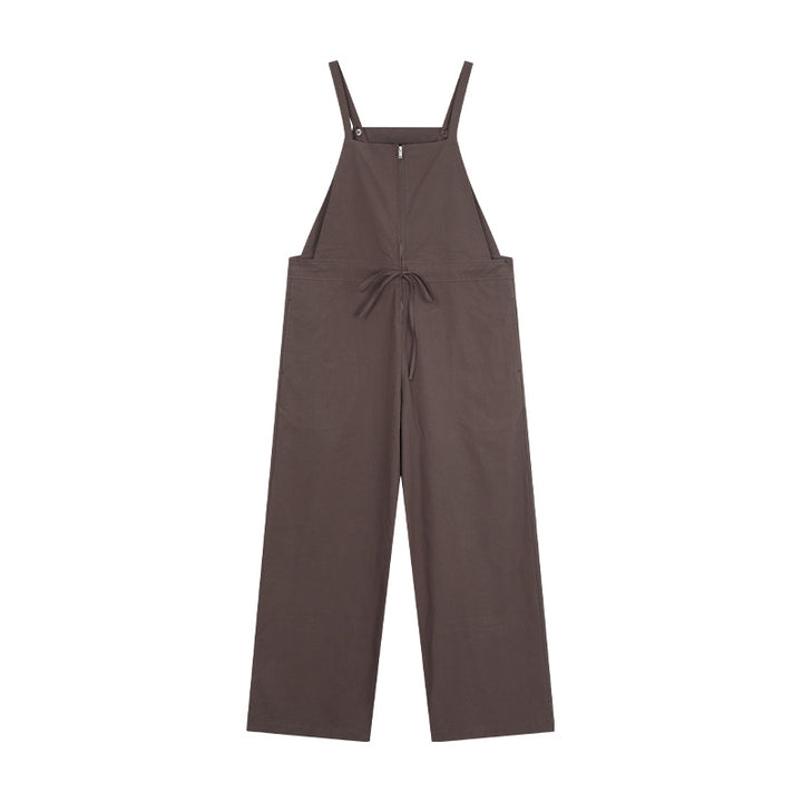 Dame Casual Jumpsuit-Bukser med justerbare stropper og funktionelle lommer Stilla