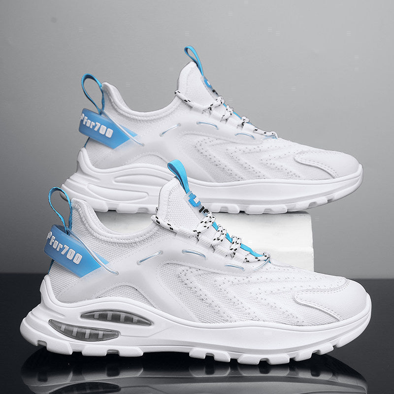 Herrer Hødfunktionelle Sneakers med åndbare Mesh-indsatser og innovativ dæmpningsteknologi Stilla