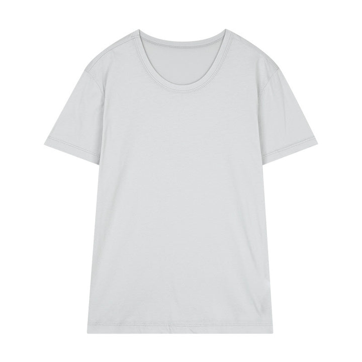 Dame klassisk Rundhalsshirt i høj kvalitet bomuld Stilla