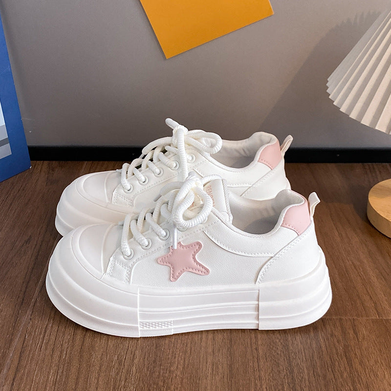 Dame Mode Plateau-Sneakers med stjerne-detalje og skridsikker sål Stilla