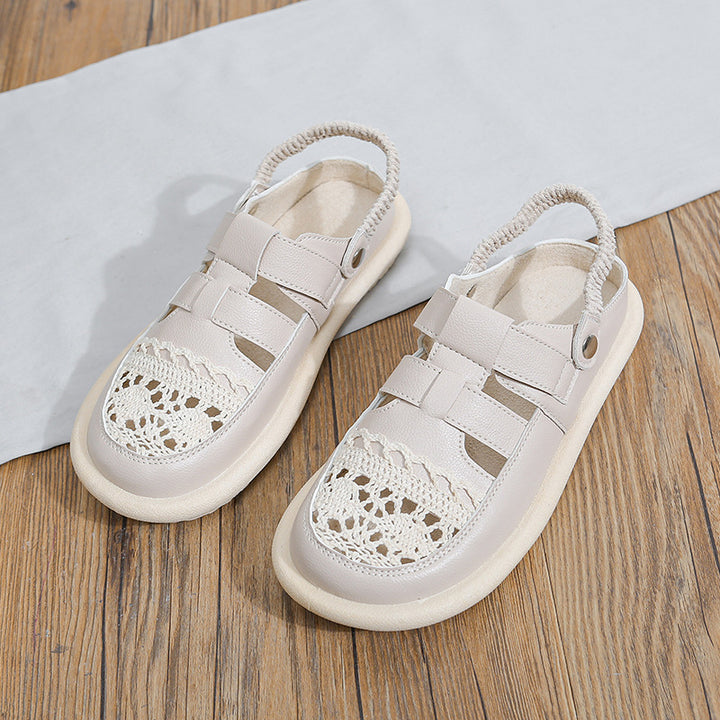 Dame Komfortable Sandaler med åndbare netoverflader og justerbare remme Stilla