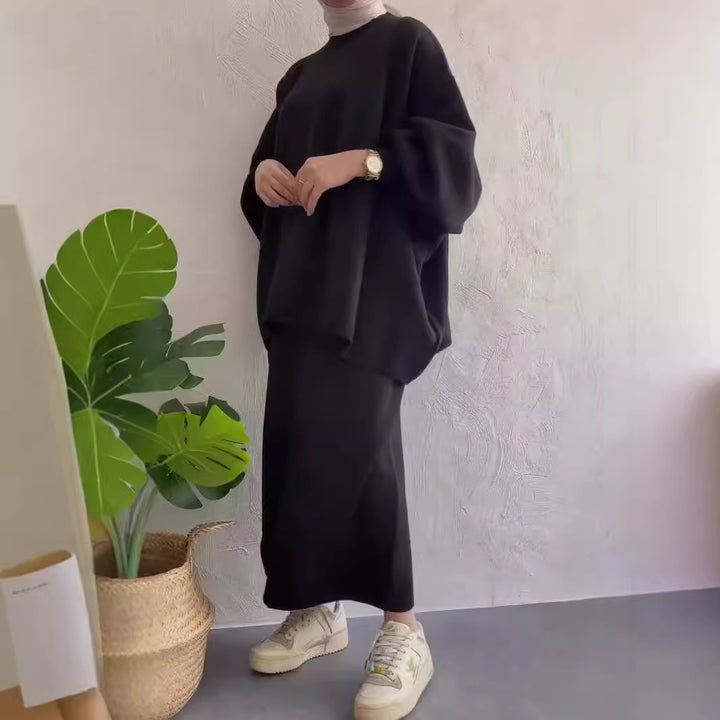 Kvinders afslappede maxi kjole med oversized snit og elegante detaljer Stilla