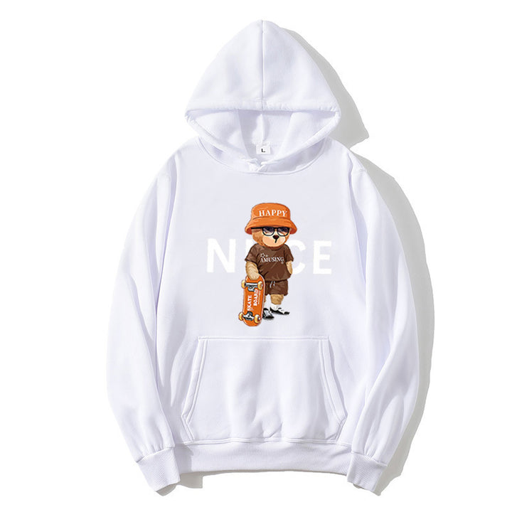 Kvinder hoodie med livligt tegneserie design Skovae