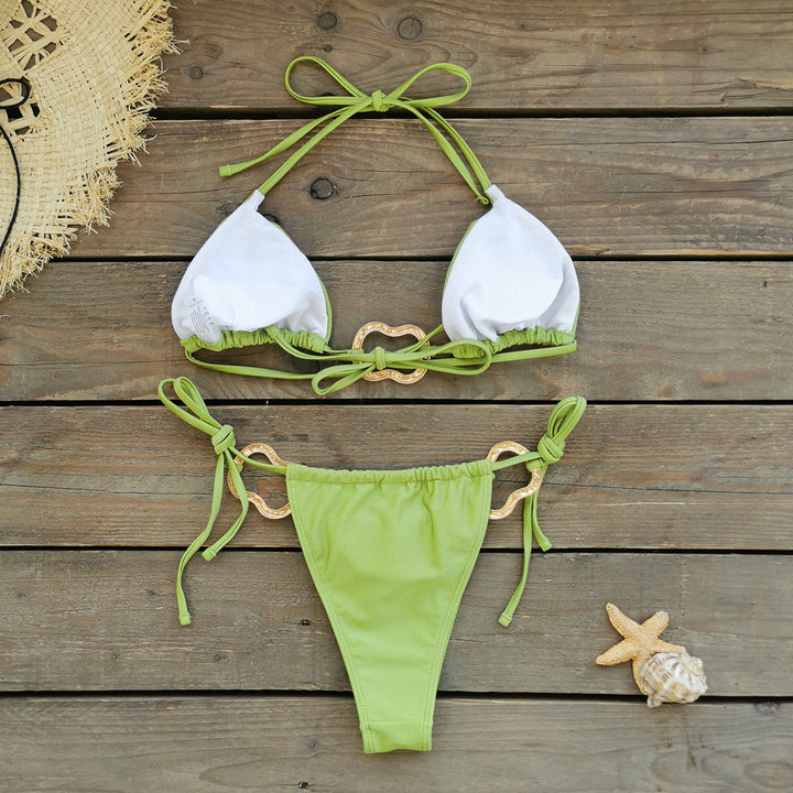 Dame Bikini-sæt med stilfulde metalaccenter og justerbare bånd Stilla